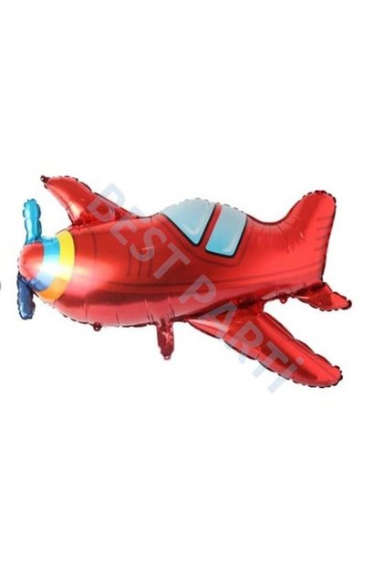 Best Vehicle Red Airplane Foil Balloon 77 cm