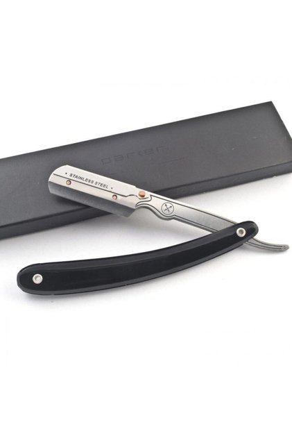 Srb/33R Resin Handle Stainless Steel Beard Razor, 5 Razor Blades Gift