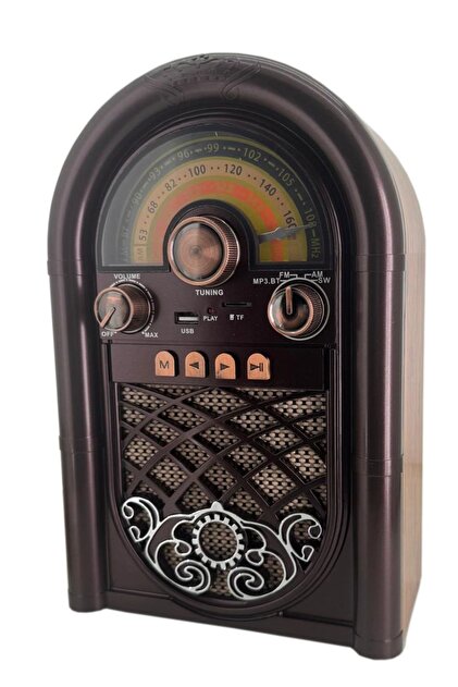 Coverzone Retro Radyo Taşınabilir Bluetooth Speaker Ve Hoparlör