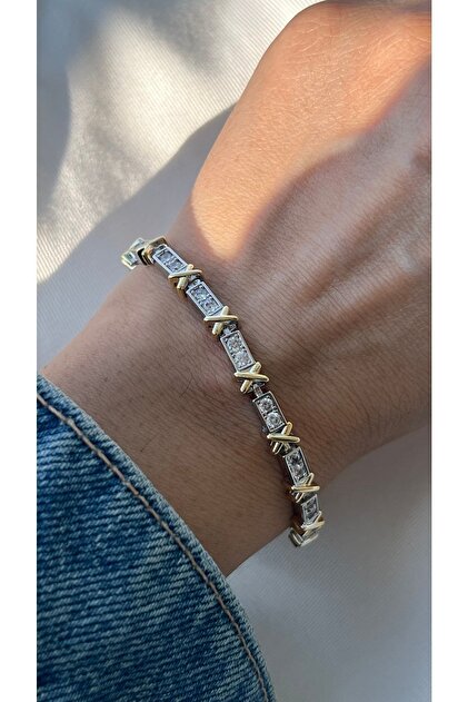 Vi store Çelik Tiffany X Bileklik - Fiyatı, Yorumları