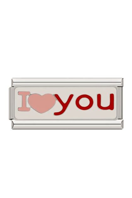 Italian Stainless Steel 9mm I Love You Charm