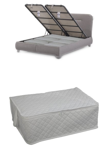 1 Piece Quilted under Base Storage 60X40X22 (White)