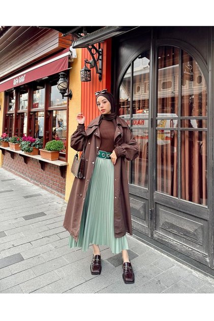 Henza Pleated Hijab Skirt