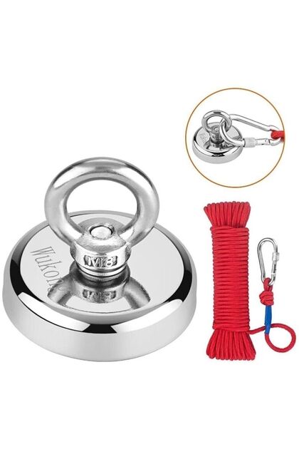Dünya Magnet Magnet Fishing, 48 Mm, Neodyum Pot Mıknatıs Seti