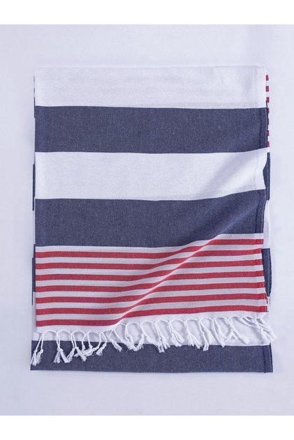 100% Cotton MARINE Pestemal 100x180 Bath Towel