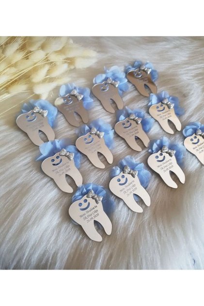 Pleksi Diş Buğdayı Hediyelik Dağıtmalık İlk Dişim Çıktı Magnet 12 ADET