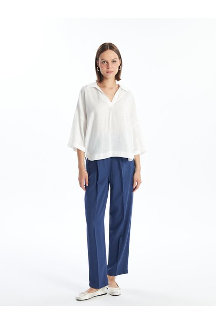 Women's Comfortable Fit Straight Trousers