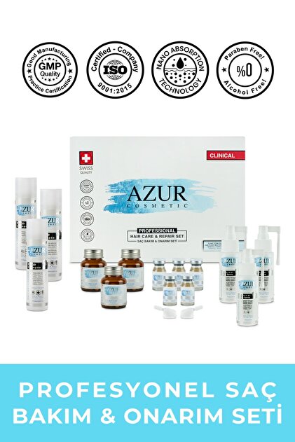 Azur Cosmetic Profesyonel Saç Bakım Ve Onarım Seti - Fiyatı, Yorumları