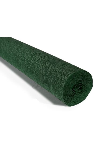 Italian Crapon Paper No:561 - Moss Green - Forest Green 180 Gr.50x250 cm