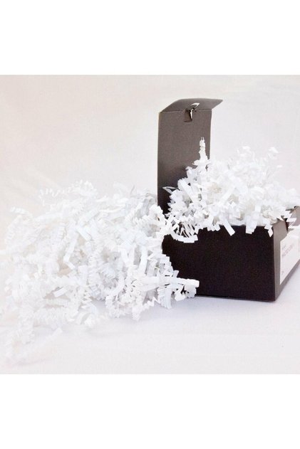 Zigzag Cropped Paper – White – 100gr Box Decoration – Cropped Zigzag Z Paper