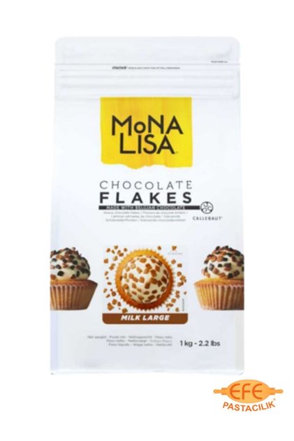Monalisa Chocolate Flakes Parçaları Split Small Sütlü 5 KG
