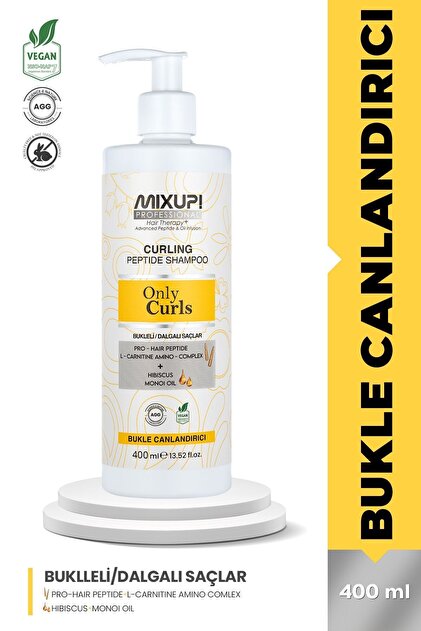 Mixup Pro-Hair Peptide and L-Carnitine Amino Complex - Curl and Wavy Hair  Shampoo 400 ML- Trendyol
