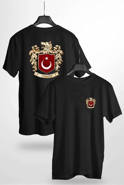 Bozkurt Symbol Turkey Back and Front Printed Unisex Tshirt