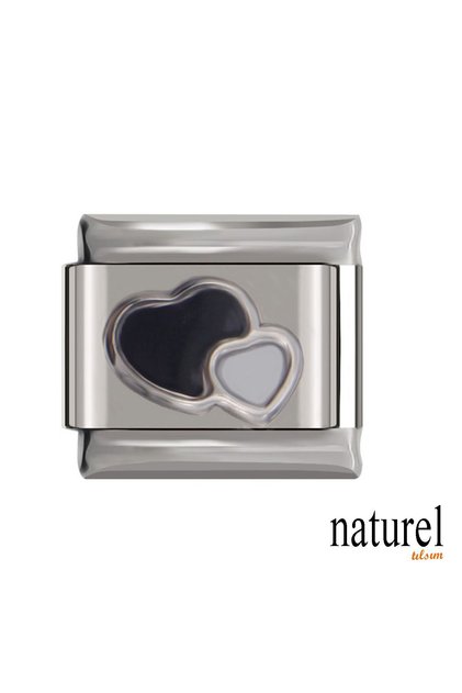 Italian Stainless Steel 9mm Heart Charm