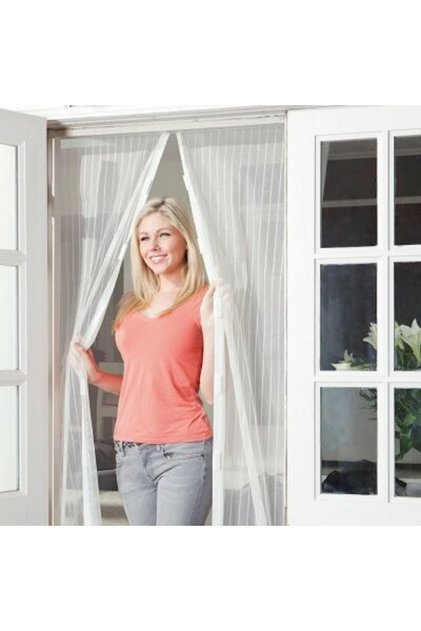 105cm X 205cm Magnetic Tulle Door - Mosquito Net, Summer Insect and Fly Screen