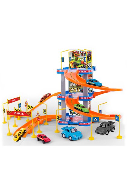 Parking Garage Play Set 3 Katlı Oyuncak Otopark Süper Garaj Seti