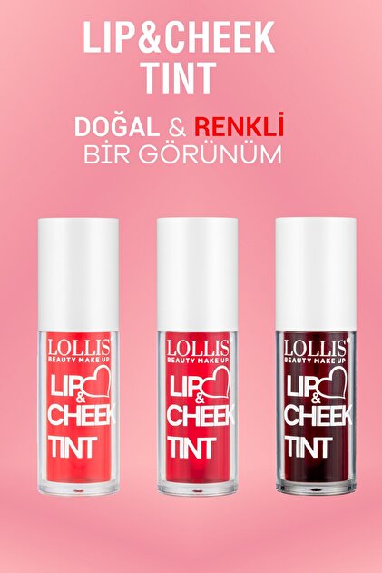 Lollis Lip & Cheek Tint Dudak ve Yanak Renklendirici Doğal Görünüm