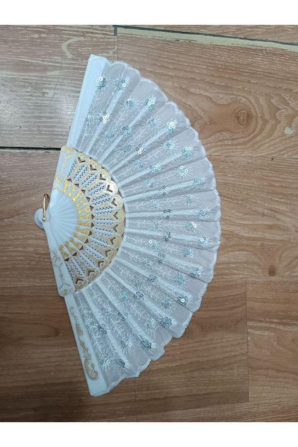 Gelin için Plastik pullu yelpaze