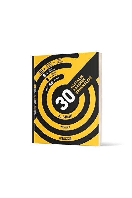 Hız Yayınları 6. Sınıf Türkçe 30 Haftalık Kazanım Denemeleri