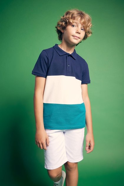 Boy's Polo T-Shirt - Pique, Short Sleeve, A3221a823sm