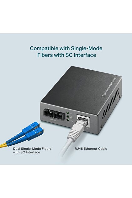 SNEXUS NETWORKS Gigabit Fiber Optik Media Converter (Sfp