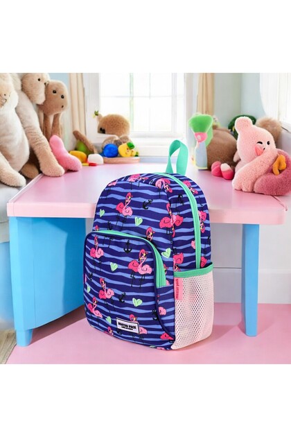Kindergarten Nursery Daily Use Girls Backpack Waterproof Water Bottle 2 Compartments Preschool