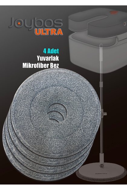 4 Adet Yuvarlak Mikrofiber Bez