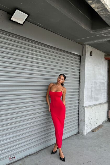 Sandy zarip dress with drawstring