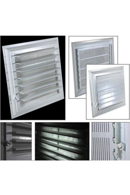 Plastična pokretna rešetka sa lamelama za ventilaciju u kupatilu i WC-u 25x45