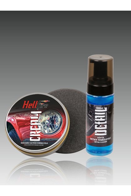 Hellfire Seramik Katkılı Krem Cila(100GR) Ve Detay Köpük Temizleyici(160ML)