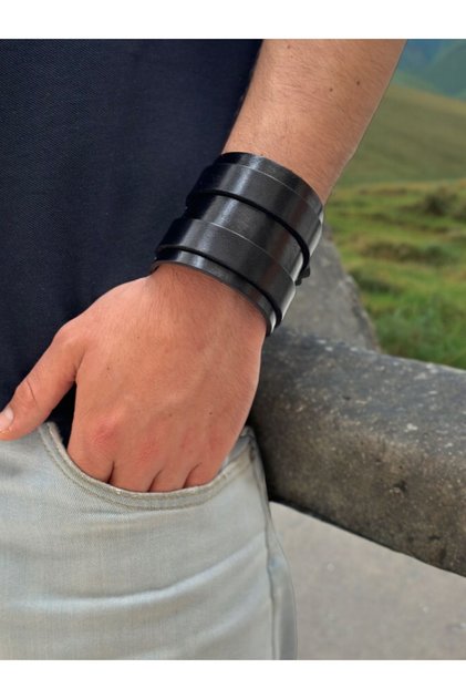 Men's Belt Thick Genuine Leather Bracelet
