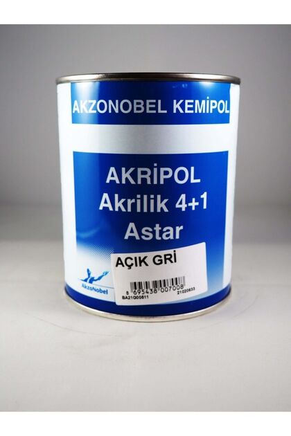 Akripol Akrilik 4+1 Astar Açık Gri 1 Lt