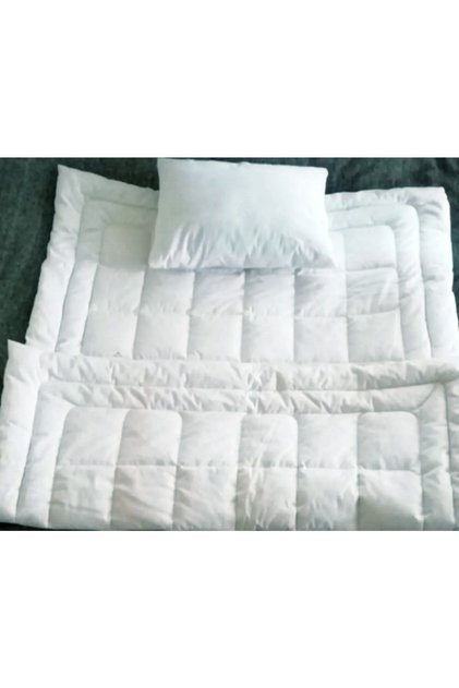Doğal Yün Bebek Yorganı + Doğal Yün Yastık Baby Wool