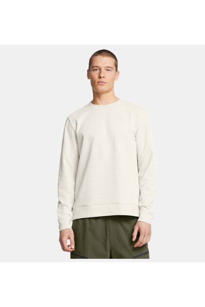 Men's Ua Unstoppable Fleece Grid Crew Neck Sweatshirt 1387904 -110