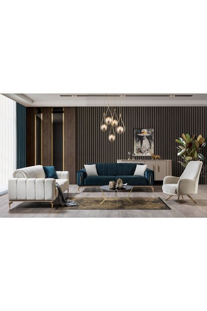 Zümrüt Modern Koltuk Takımı 3+3+1