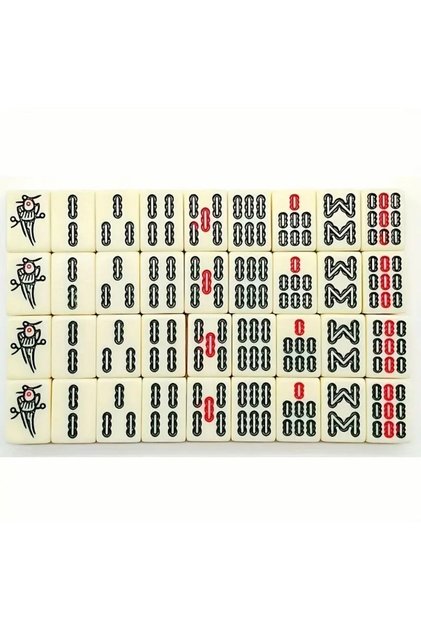 PİRAMİGO 144 Adet Mini Mahjong, Geleneksel Mahjong, Board Game