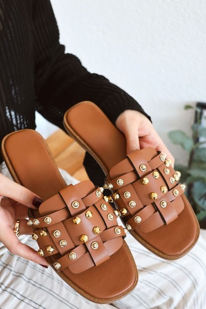 Hoola Trok Detailed Daily Comfort Women's Slippers