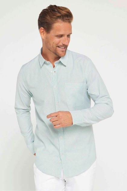 Men's Slim Fit Slim Fit Long Sleeve Cotton Buttoned Lapel Shirt