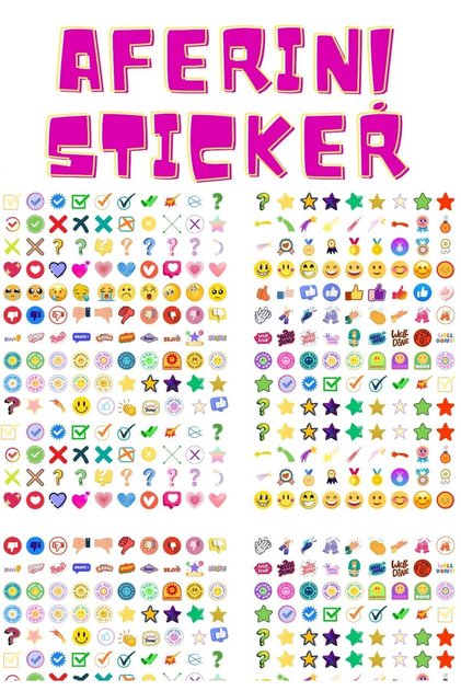 1064 Adet Öğretmenler İçin Öğrenci Ödüllendirme Stickerları - Ödev Kontrol Etiketleri -Sınıf ve Okul