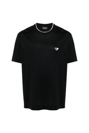 EMPORIO ARMANI Tシャツ EM000574 AF12335 Emporio Armani % 100 Pamuk Regular Fit Bisiklet Yaka Erkek T