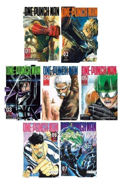 One-punch Man 1-2-3-4-5-6-7. Ciltler Manga Seti