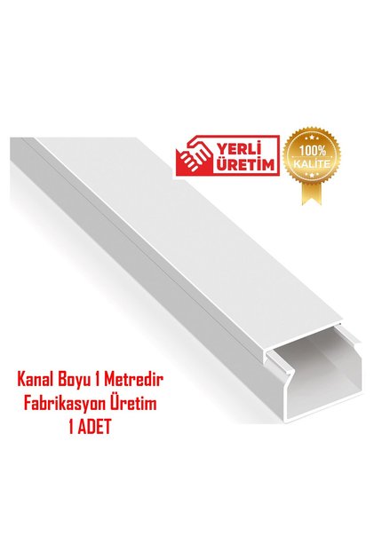 Extra Kendinden Yapışkanlı Beyaz Kablo Kanalı 16x16 1 Metre 1 Adet Mutlusan