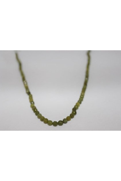Bracelet Boy Peridot (Zebercet) Stone Faceted Cut Half Strand 4mm (18cm in Length)