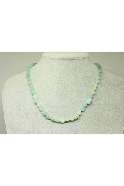 Amazonite Natural Stone Necklace (with clip) (25492)