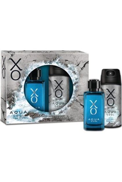Xo Orıjınal Aqua Cool Erkek Parfüm Seti 100 Ml Edt + 125 Ml