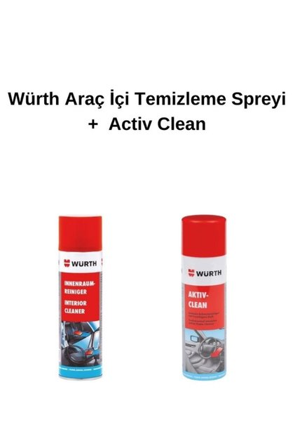 Araç İçi Temizleme Spreyi + Activ Clean
