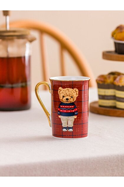 LC Waikiki LCW HOME Teddy Ayıcık Baskılı Porselen Kupa 363 Ml