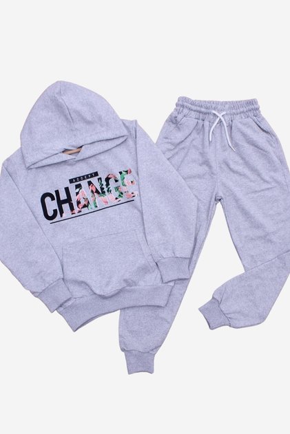 GIRL KANGAROO POCKET TRACKSUIT SET