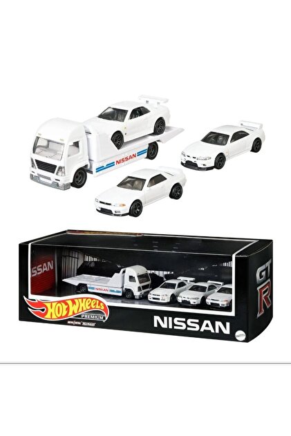 HOT WHEELS Premium Nissan Skyline GTR Diorama Kutu Seti 3 Araç ve