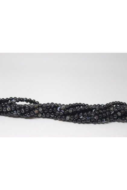 Bracelet Size Agate Stone Half Strand 6mm (17309) (18CM LONG)